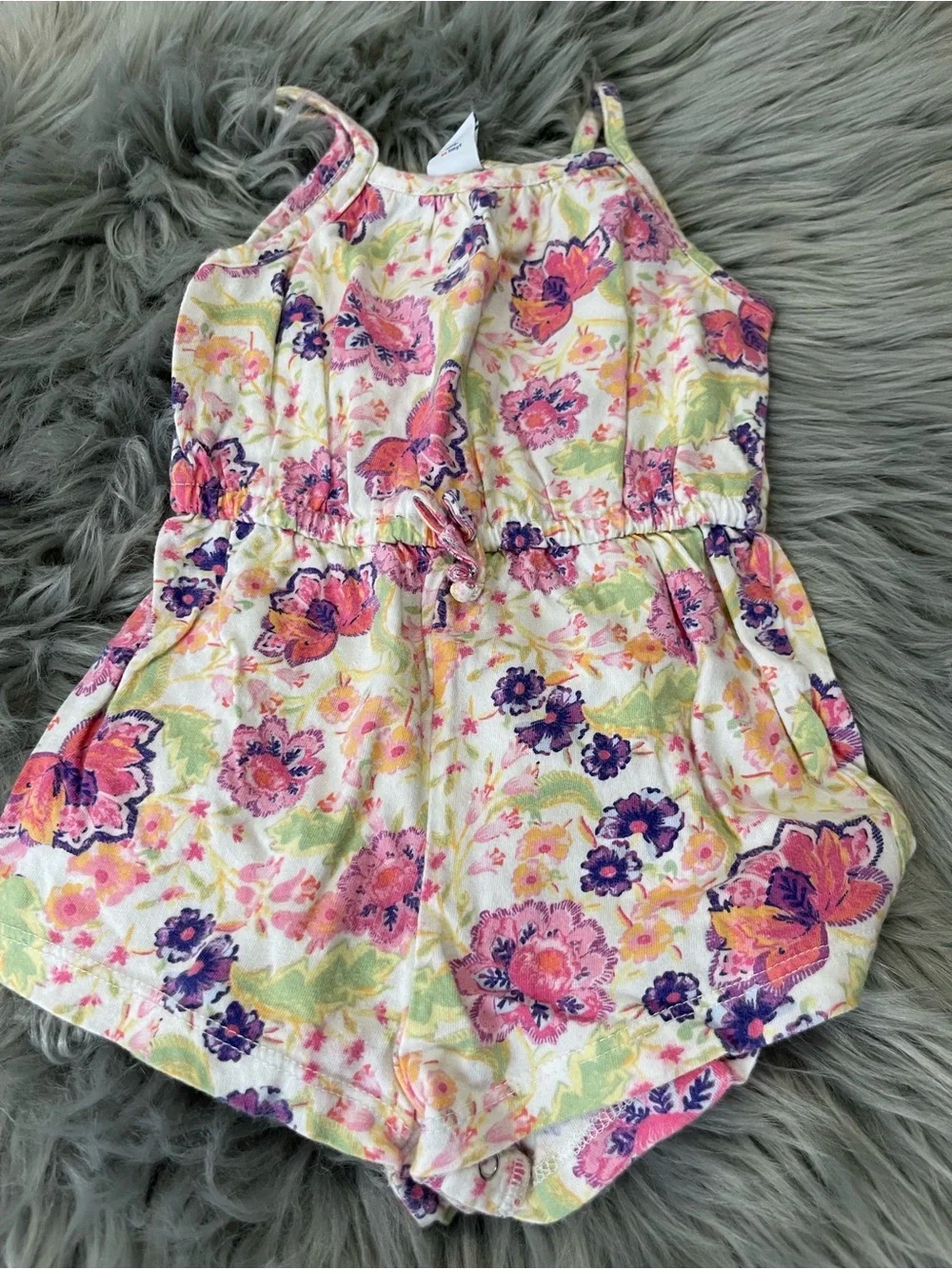 Old Navy Floral Shorts Romper size 12 months #2757